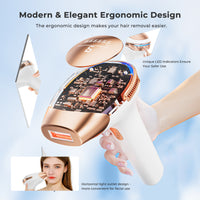 21J Laser Hair Removal Device, 3-in-1 Functions HR/SC/RA IPL Hair Removal Device, 9 Energy Levels, 999,900 Flashes, Perfect Laser Hair Removal System for Women/Men, Legs Bikini Face