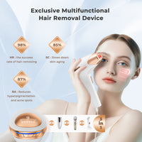 21J Laser Hair Removal Device, 3-in-1 Functions HR/SC/RA IPL Hair Removal Device, 9 Energy Levels, 999,900 Flashes, Perfect Laser Hair Removal System for Women/Men, Legs Bikini Face